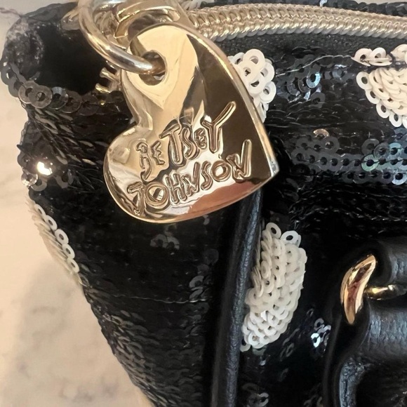 Betsey Johnson Polka Dot Mini Sequin Handbag - Picture 2 of 8